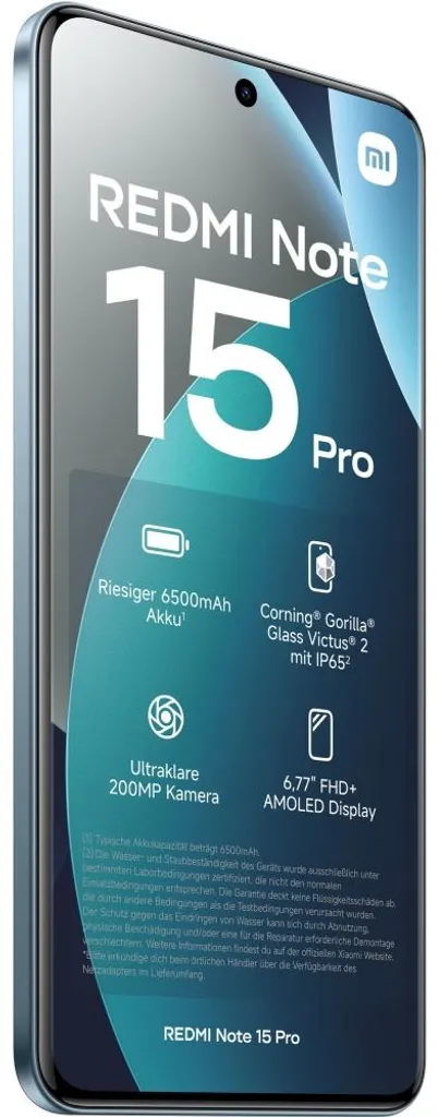Smartphone Xiaomi Redmi Note 15 Pro 4G 256Go Mobile Polyvalent Bleu