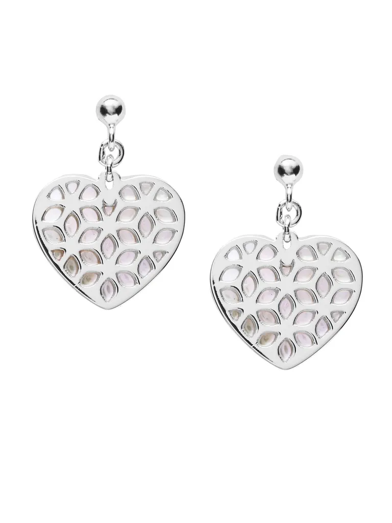 Fossil JFS00489040 Orecchini Cuore Argento 925 - Regalo Donna Raffinato
