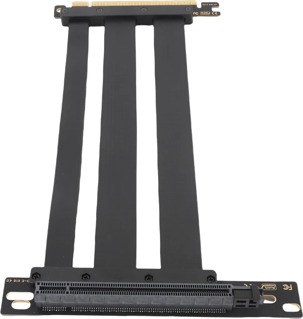 Câble Riser PCI-E 4.0 x16 Anti-Interférence GPU Adaptateur 90° Noir - 2