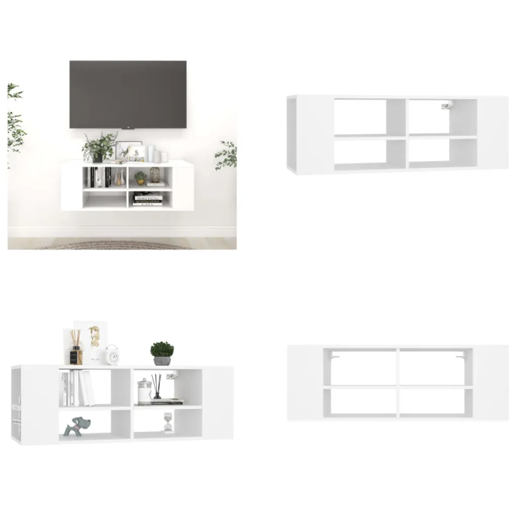 vidaXL Mobile TV Sospeso Bianco 102cm - Guida Tecnica e Parametri