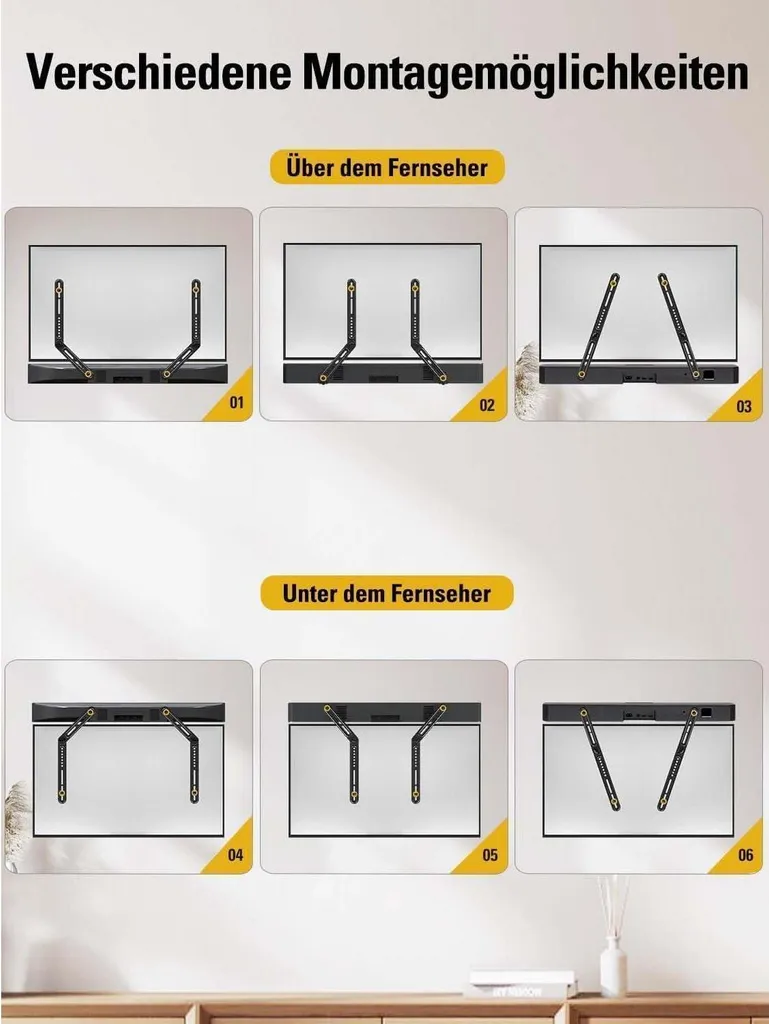 Support barre de son universel MD5420-03 : alignement parfait son-image