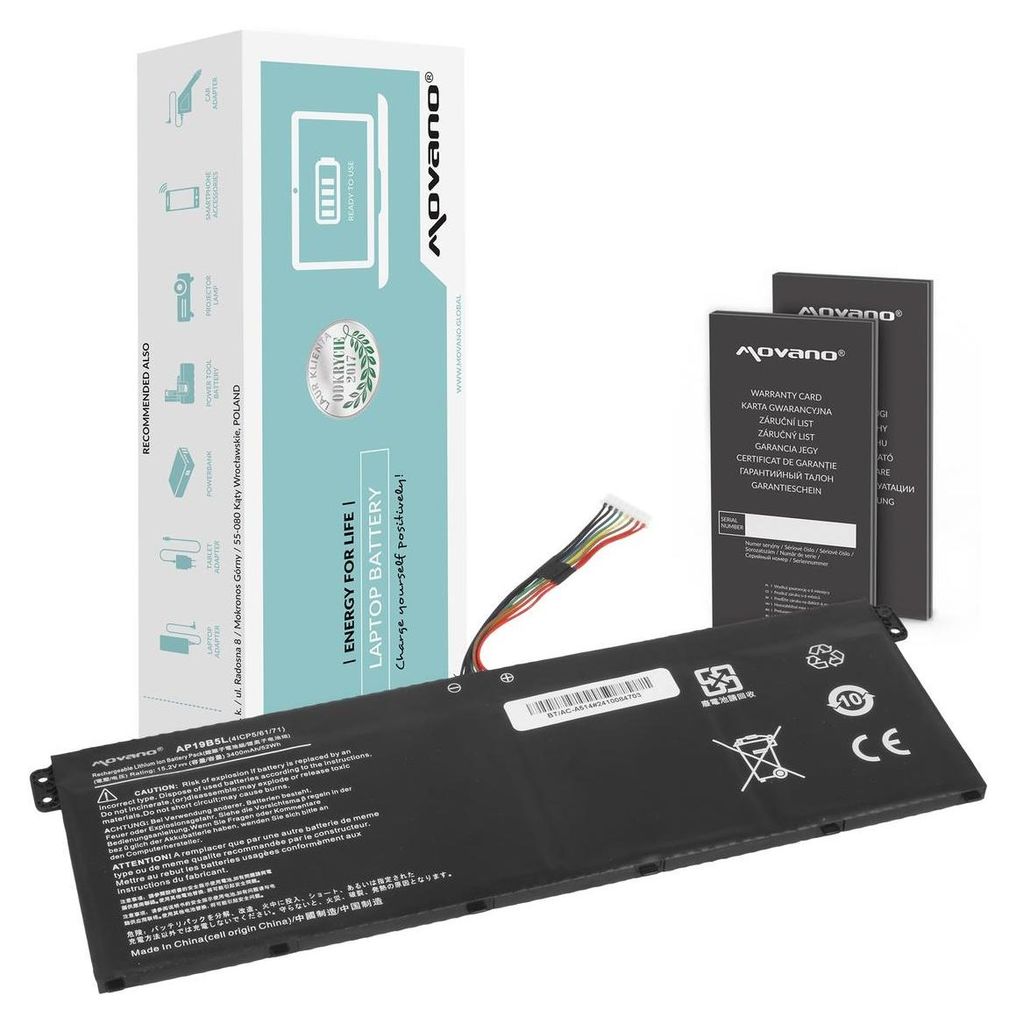 AP19B5L batterij voor Acer Aspire 5 A514-53, A515-44, Productafbeelding 
