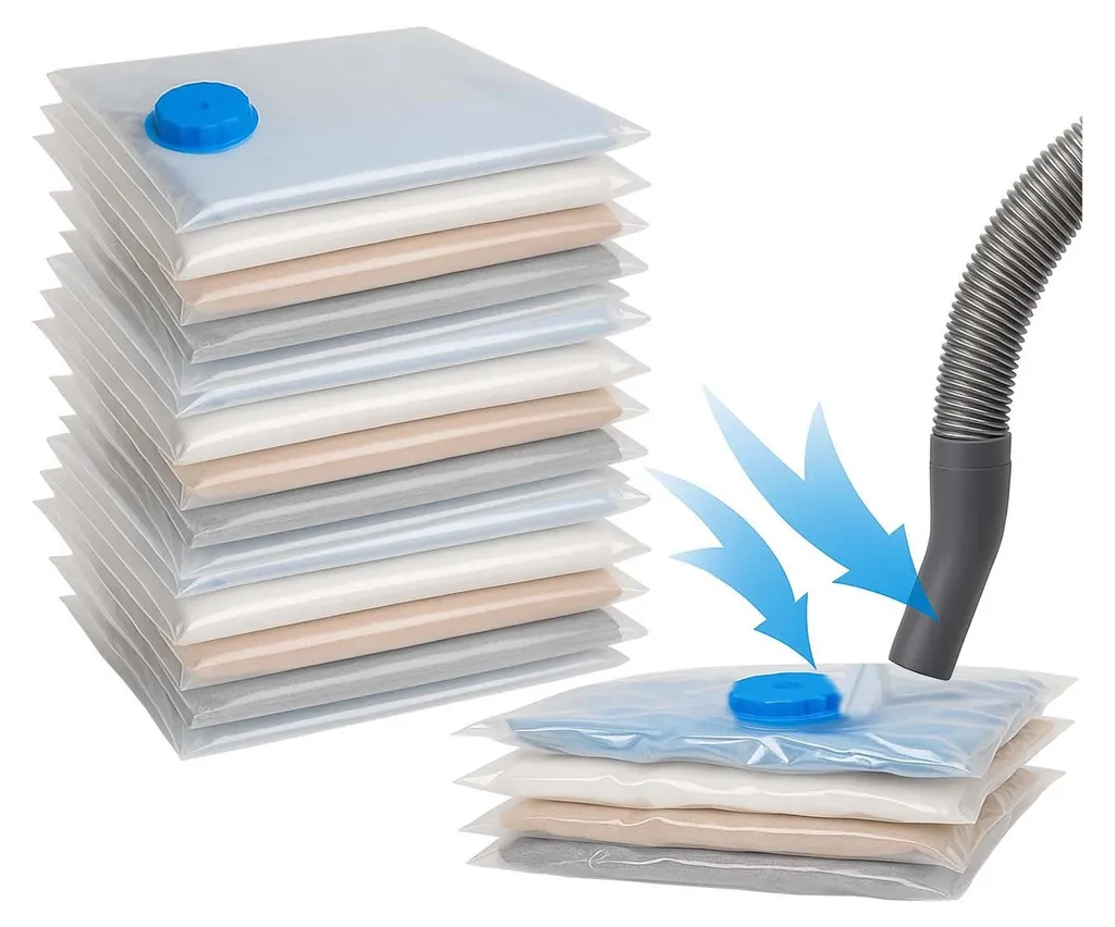 BURI Basics XL Sacs sous vide vêtements 100x80 cm - Lot de 12 Jumbo