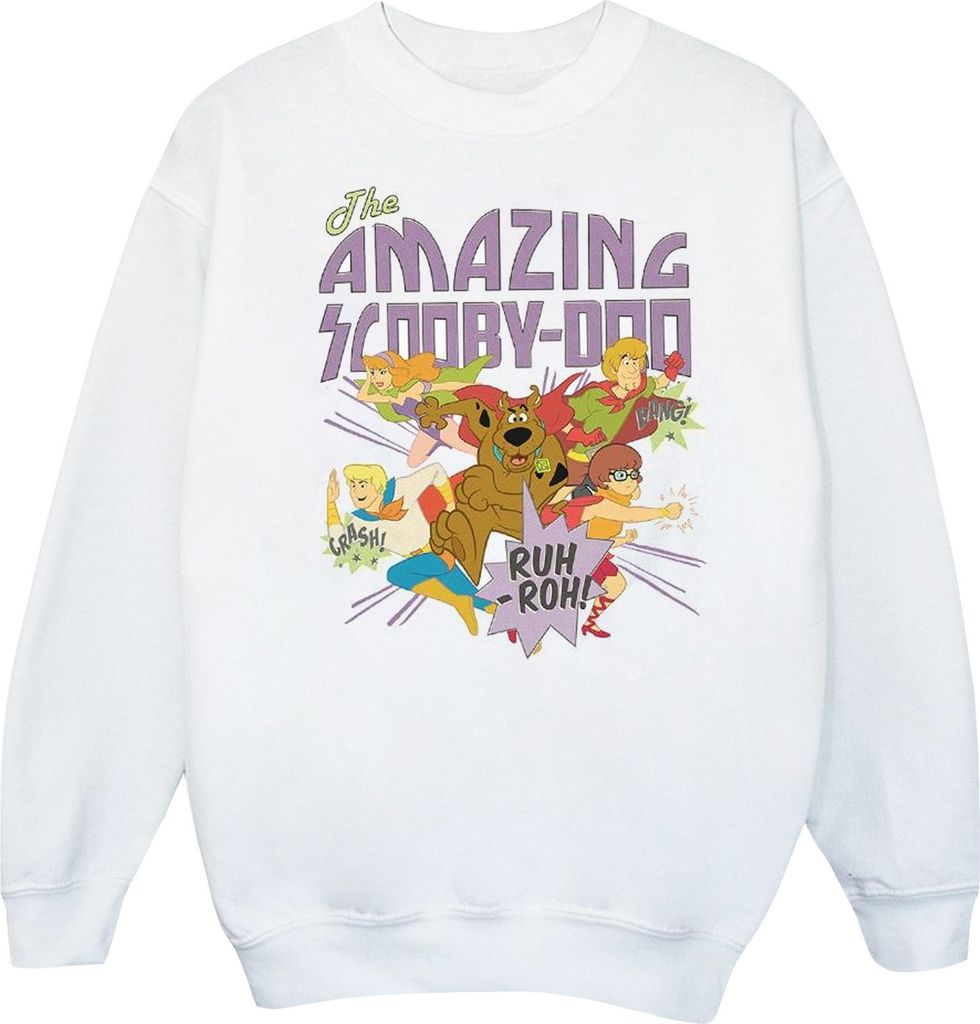 Scooby Doo - "The Amazing Scooby" Sweatshirt für Jungen BI1989 (152-158) (Weiß)