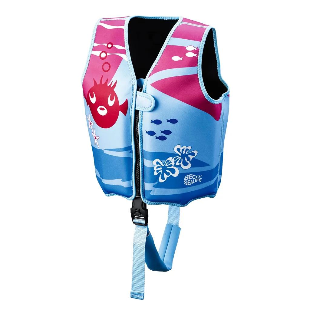Gilet de flottabilité BECO avec sangle de jambe confort bleu vert M