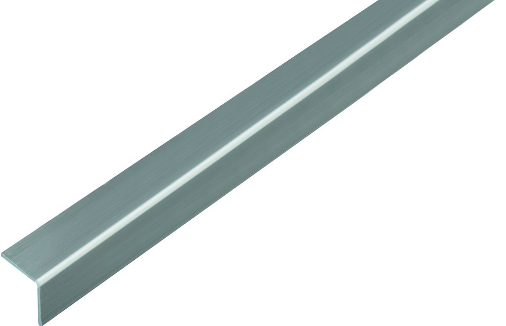 Alberts Winkelprofil | selbstklebend | Kunststoff, Edelstahloptik | 1000 x 20 x 20 mm