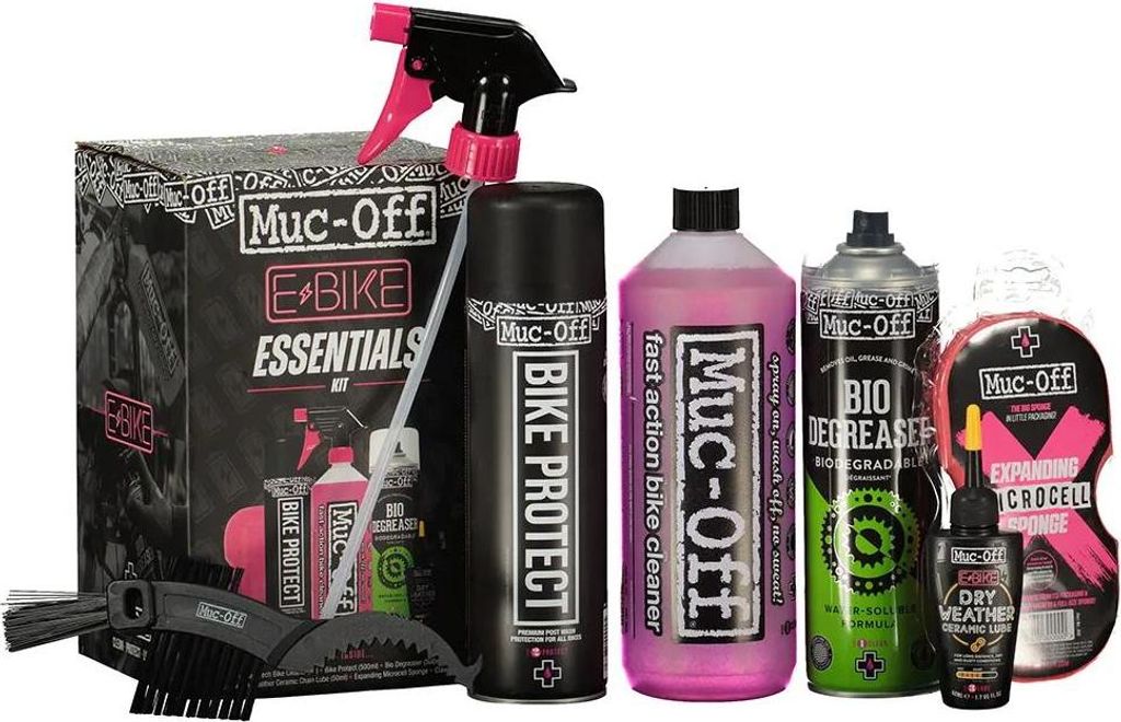 Muc Off Essentials E-bike Reinigungsset Mehrfarbig  Produktbild 