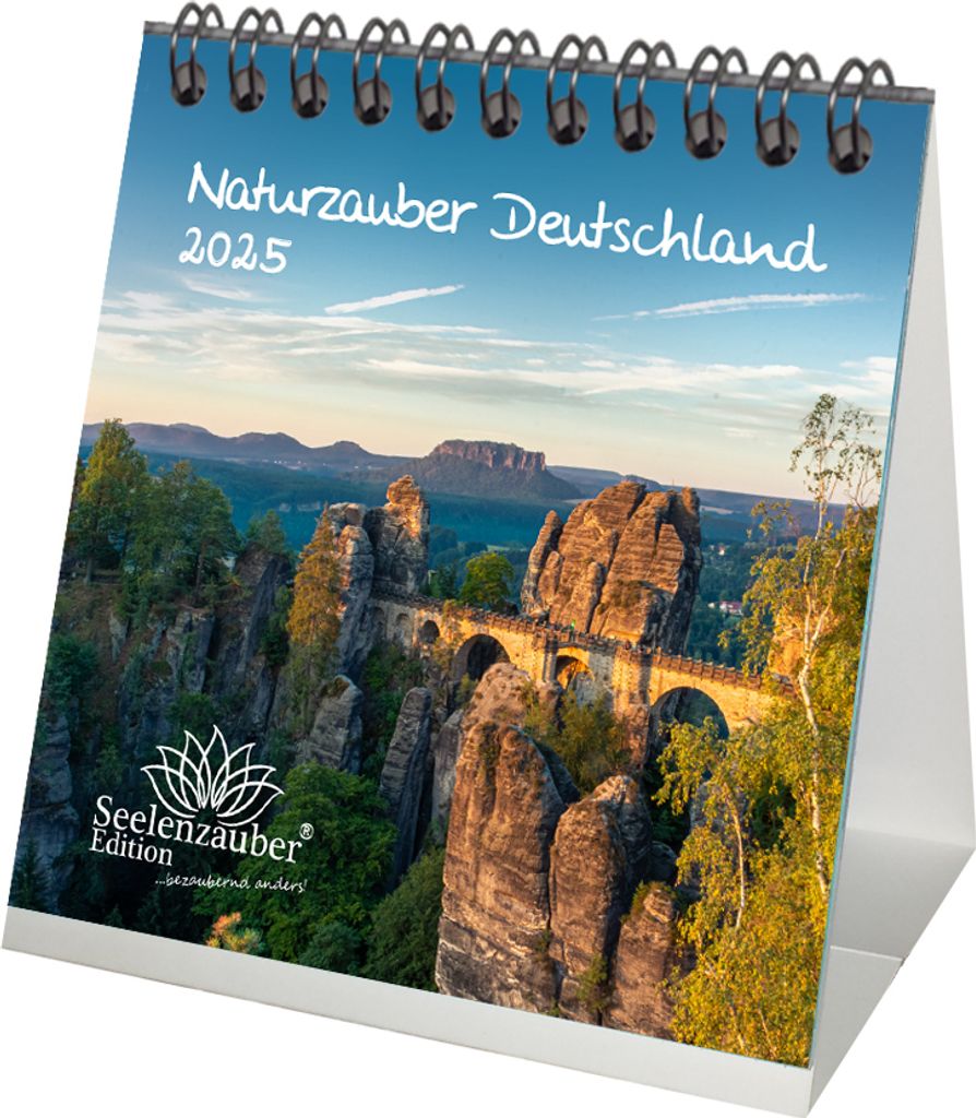 Naturzauber Deutschland Kalender für 2025 Format 10cm x 10cm Städte Deutschland - Seelenzauber