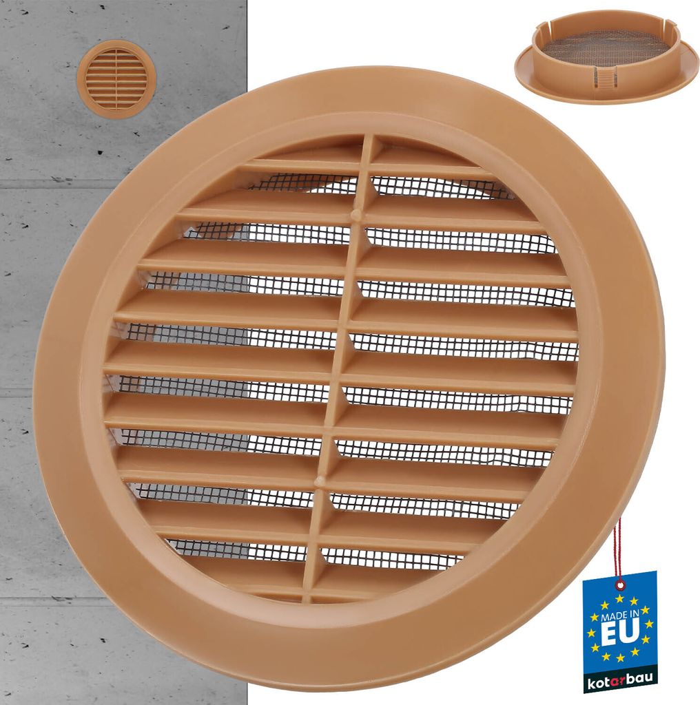 KOTARBAU® Větrací mřížka 100 mm kulatá tyč Volné větrání Obrázek produktu 