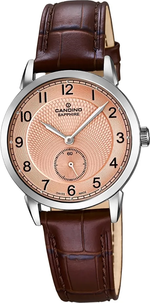 Candino Orologio da donna in pelle Orologio da polso analogico elegante marrone Classico D2UC4593/3