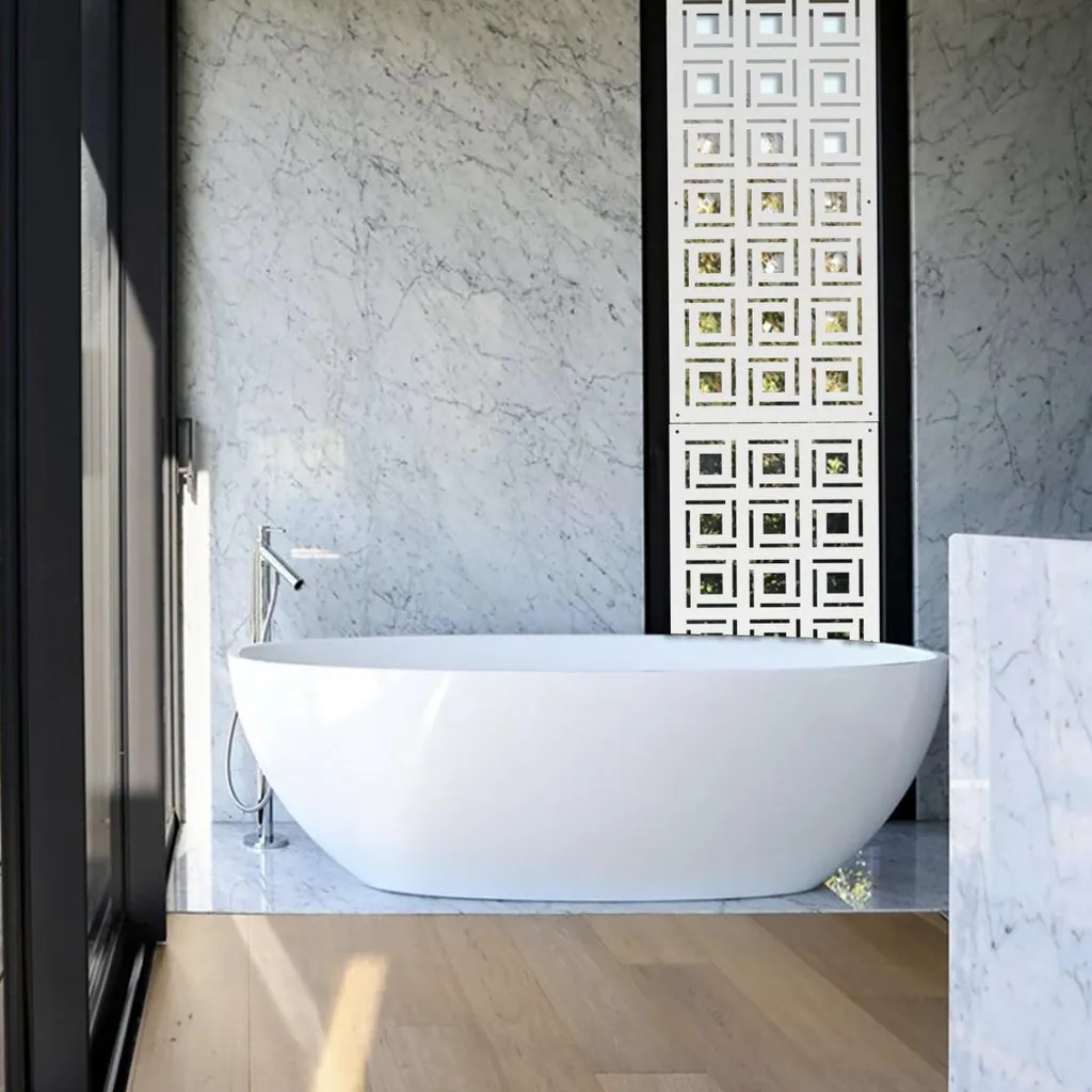 Pannello Decorativo 4SIDES Bianco 73x148 - Privacy e Design in PVC