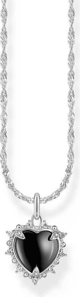 Chaîne, Pendentif Heart, Argent\Bk, L45 Image du produit 
