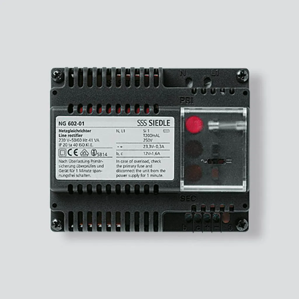 Alimentation Siedle PSU 12V AC 24V DC NG 602-01 Multi-Tension DIN