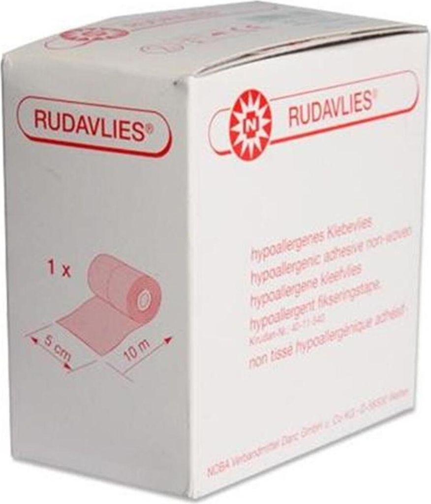 NOBA Rudavlies Klebevlies hypoallergen 1 Rolle 5 cm x 10 m