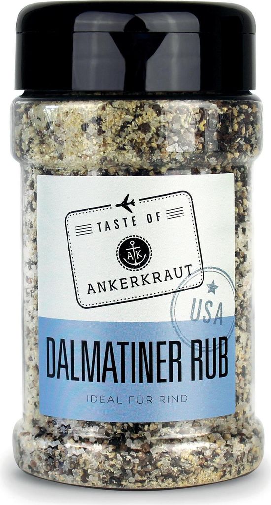 Dalmatiner Rub (USA), BBQ-Rub, 270g im Streuer