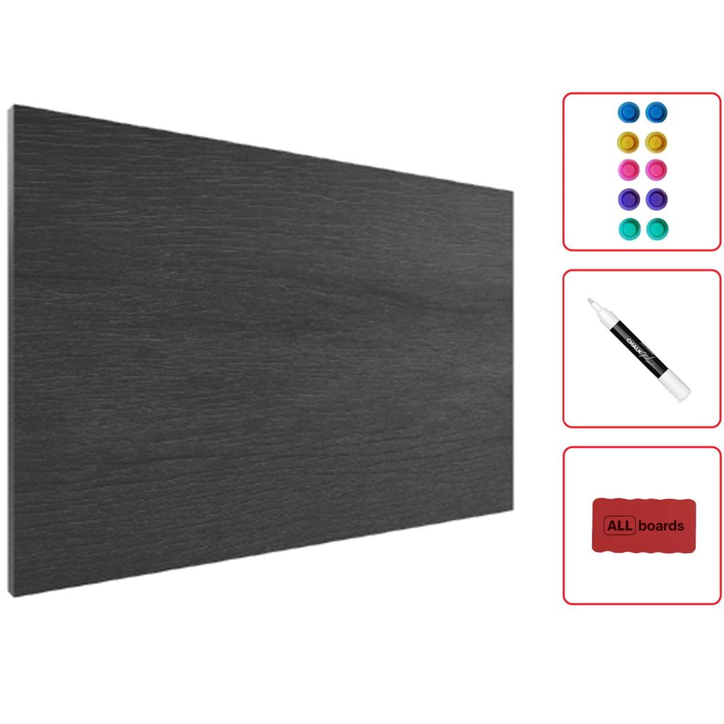 Tablica na magnesy METALboards, szare drewno 60x40 cm + Zdjęcie produktu 
