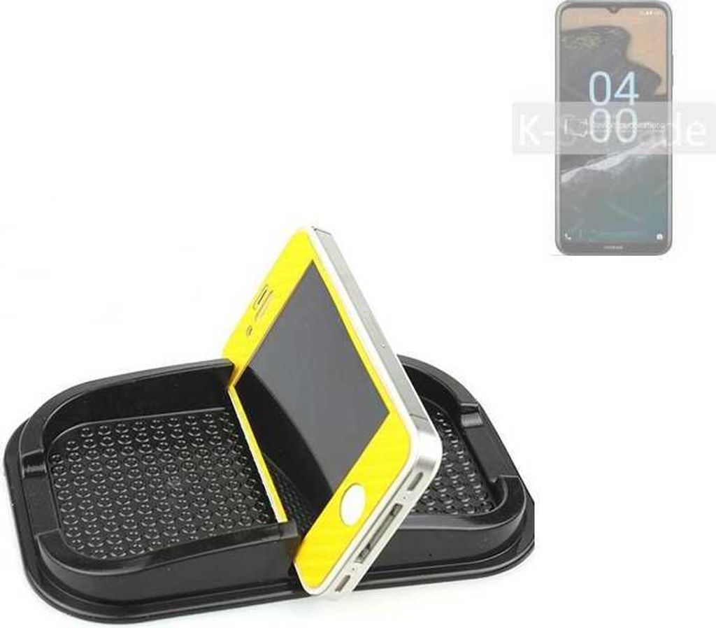 K-S-Trade Auto Anti Rutsch Matte Smartphone-Halter kompatibel mit Nokia G400 5G Haft Pad Armaturenbrett Handy-Halterung Silikon