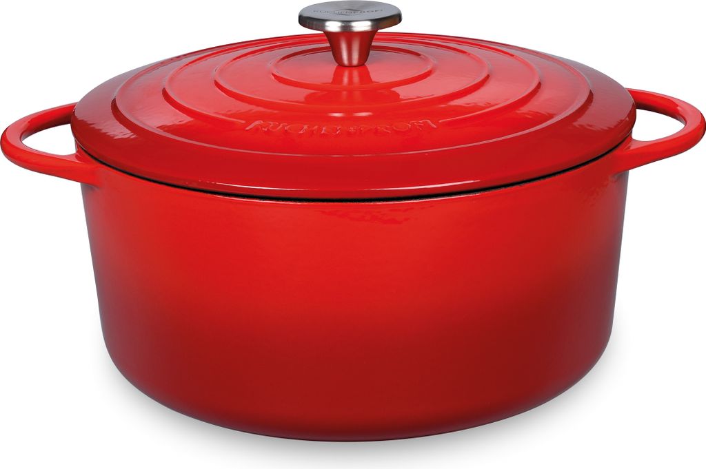 Küchenprofi Bratentopf rund, 26 cm classic red