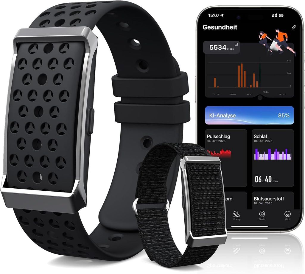 Smartwatch Fitnesstracker ohne Display | Damen Herren | Produktbild 
