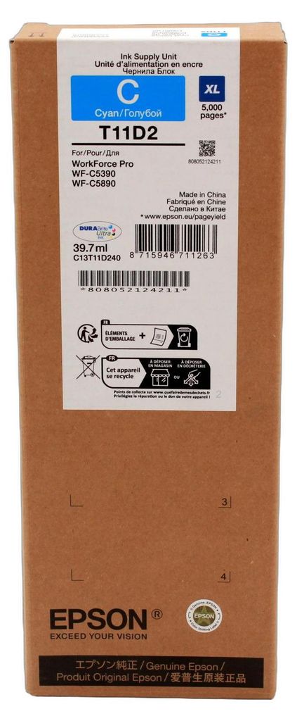 Epson XL - Cyan - original - Tintenpatrone Produktbild 