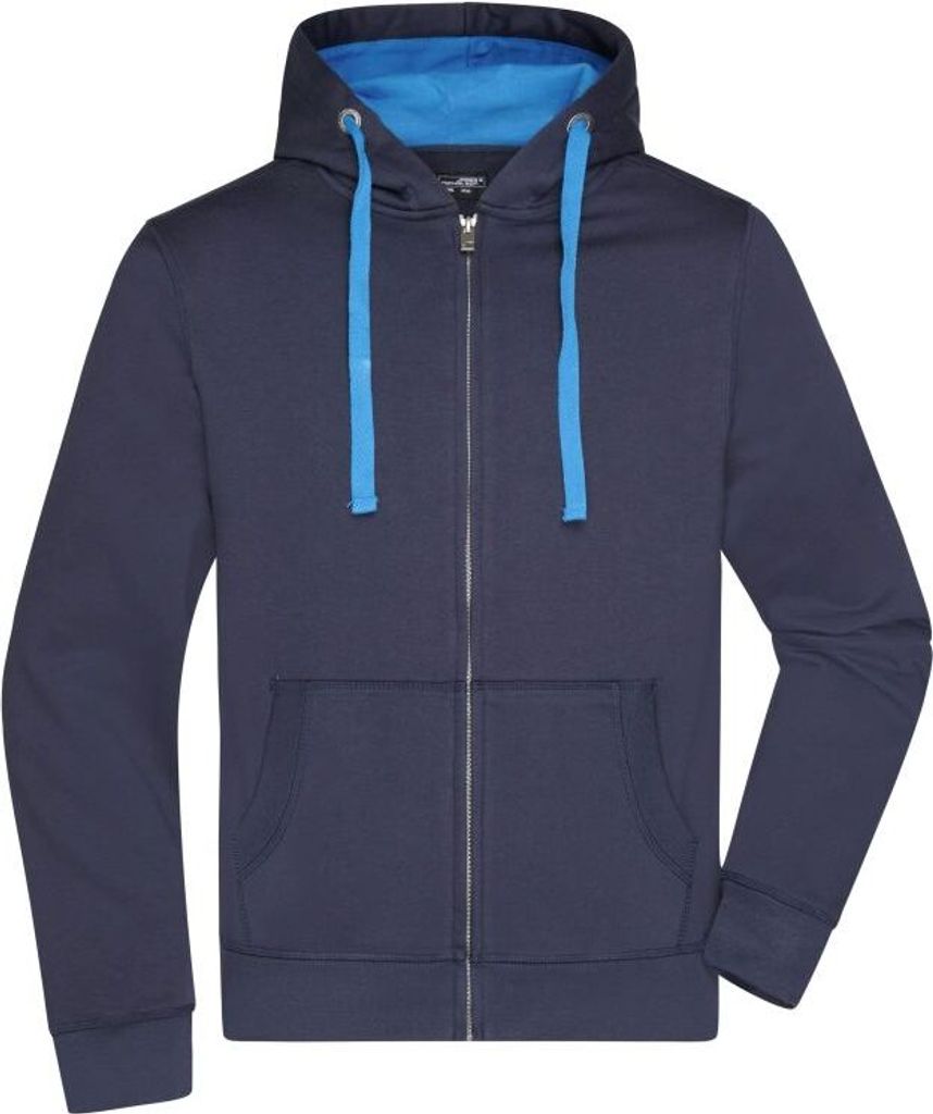 Premium Sweat-Jacke mit Bionic -Finish navy/cobalt, Gr. M