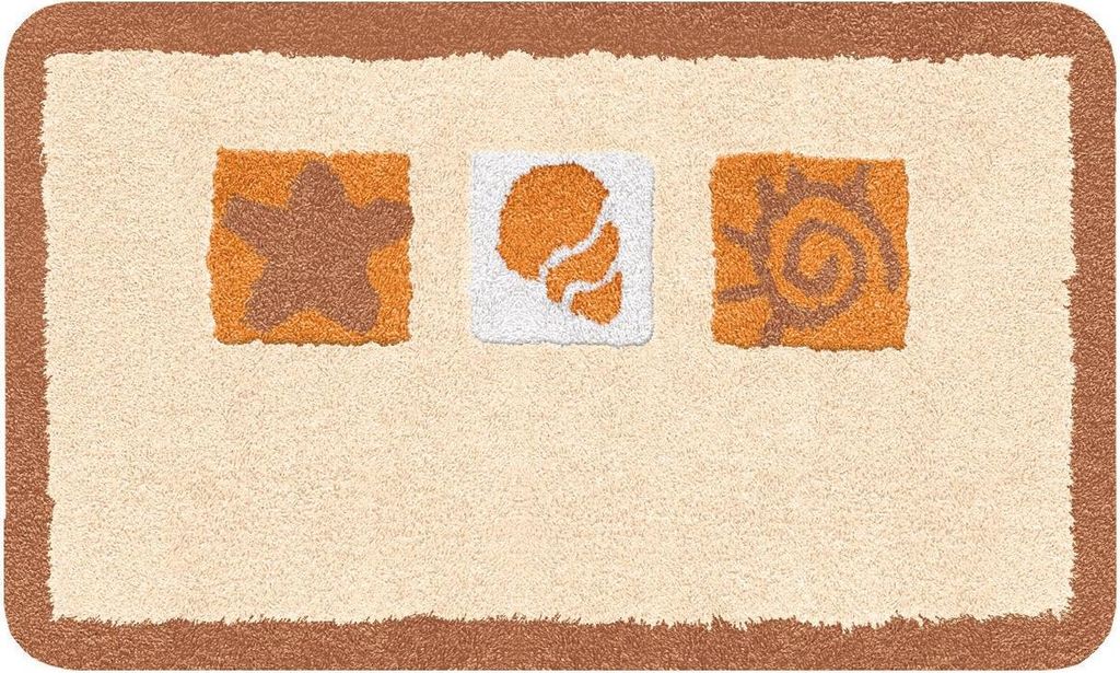 Kleine Wolke Badteppich BEACH Sandbeige 70 x 120 cm Produktbild 