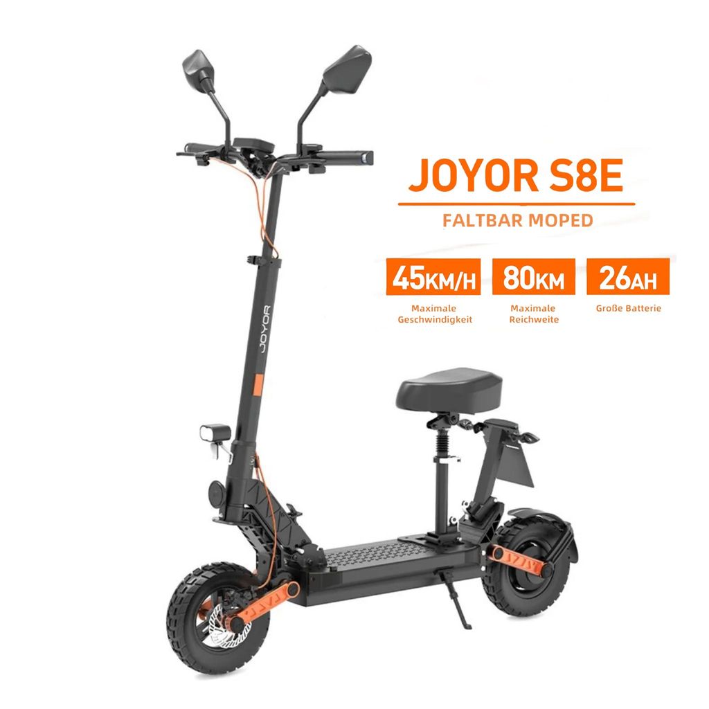 Elektroroller JOYOR S8E - 800W Motor 48V26AH Batterie 10" Produktbild 
