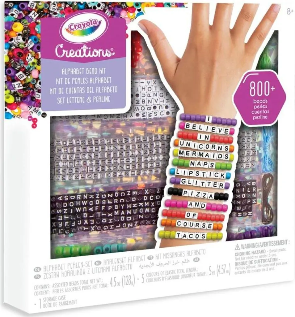 Kit Bracelets Crayola - Perles Multicolores et Accessoires de Création