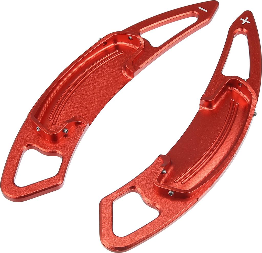 1 Paar Lenkrad Schaltwippen Aluminium Legierung rot
