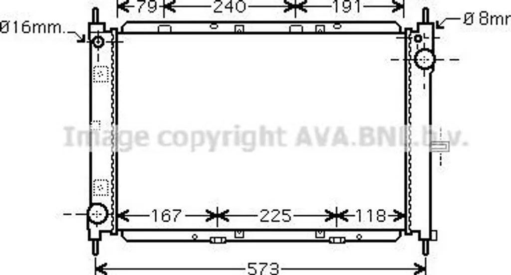 Radiateur Alu AVA DN2260 Haute Résistance compatible Nissan OE 21410BC500