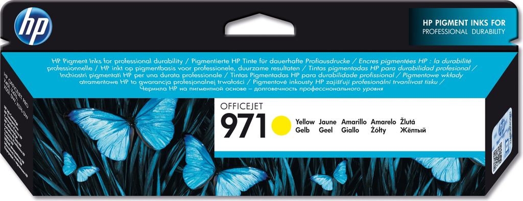 HP 971 Yellow Original Ink Cartridge (CN625AE) for HP Immagine del prodotto 