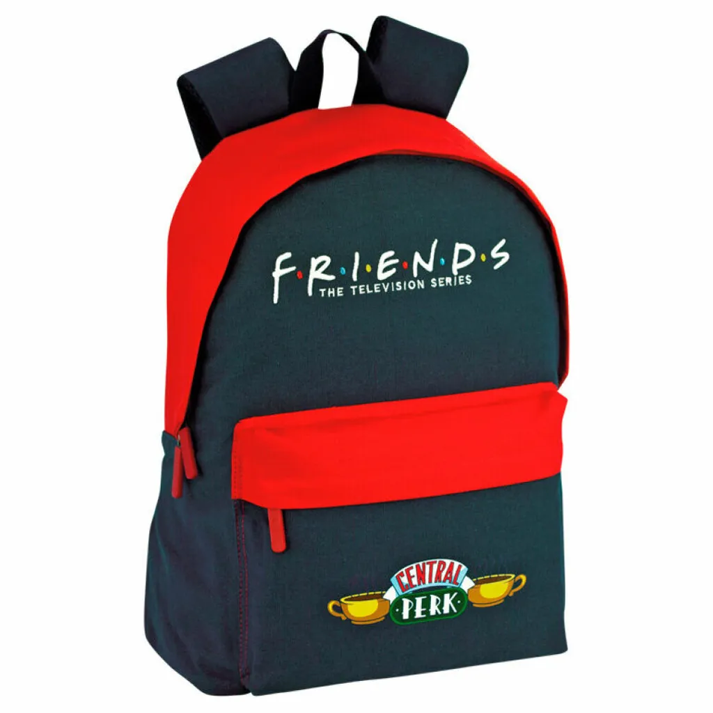 Sac à dos adaptable Friends 42cm - Cartable scolaire Central Perk noir