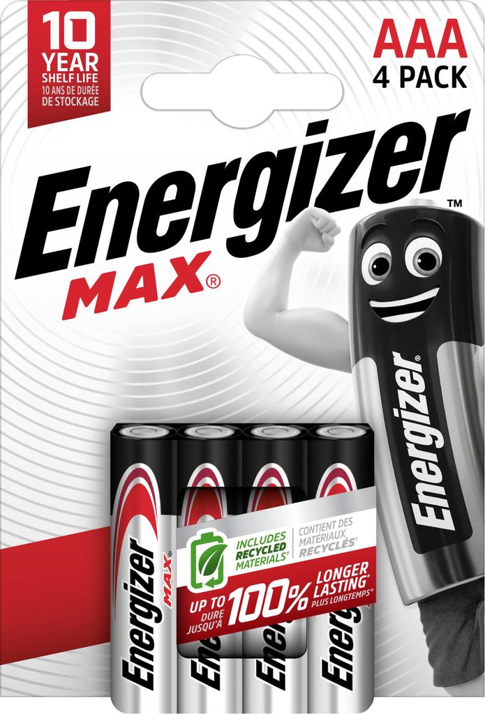 Energizer MAX – AAA, Einwegbatterie, AAA, Alkali, 4 Produktbild 