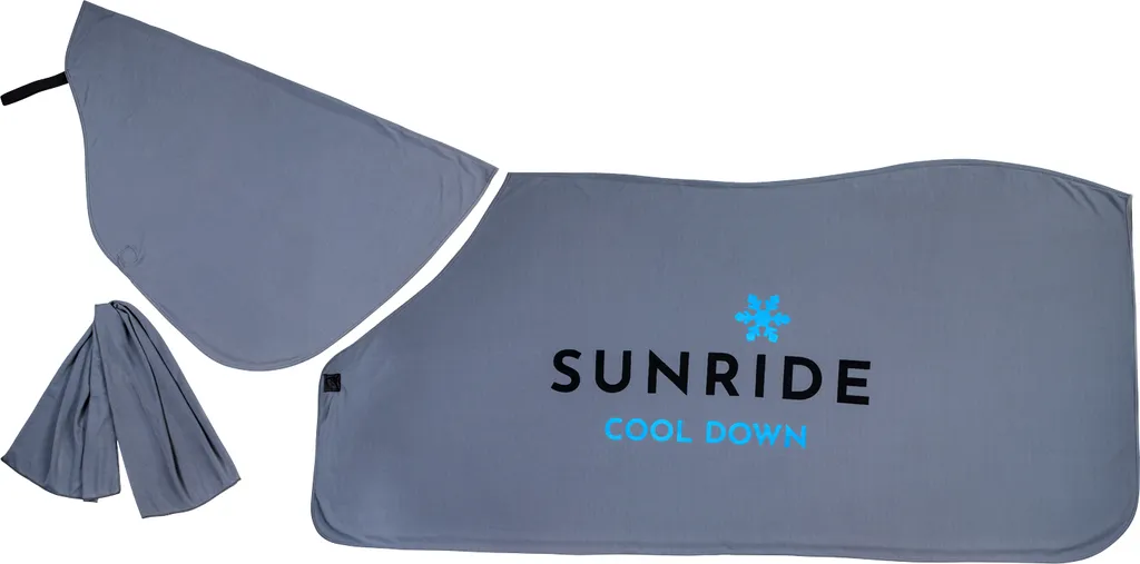 Couverture anti-coup de chaud Sunride avec couvre-cou pour cheval actif