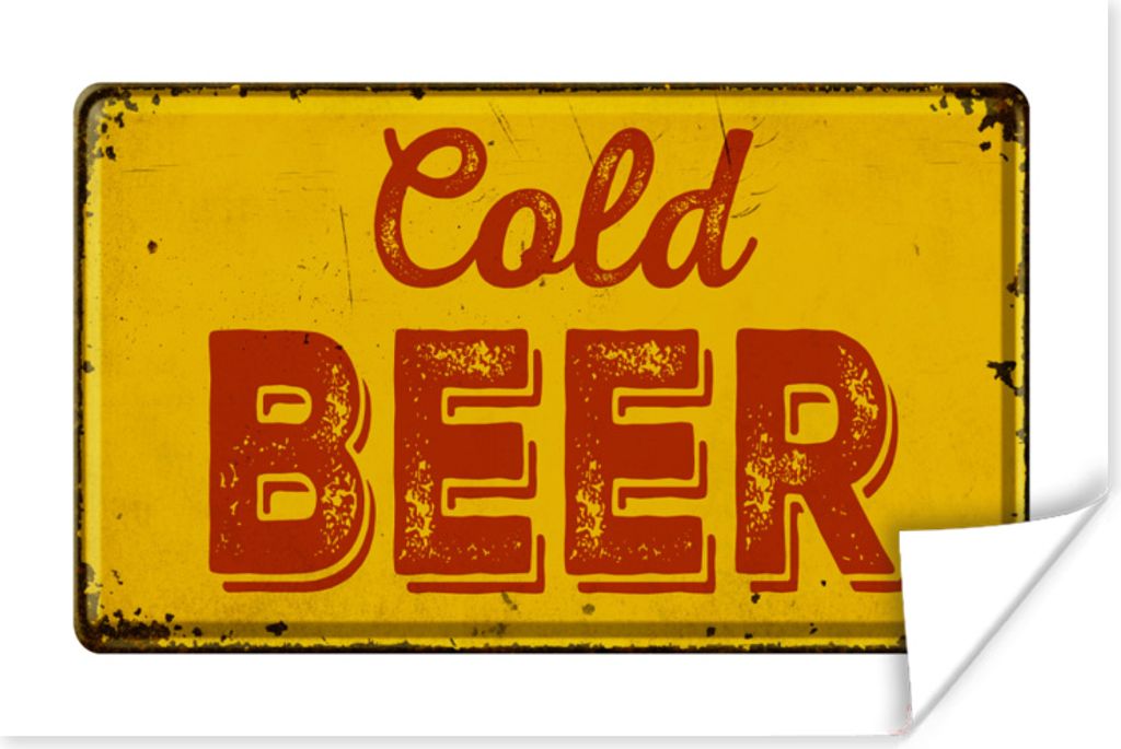 MuchoWow Poster Mancave - Metallschild - Vintage - Zitate 60x40 cm - Schlafzimmerdekoration