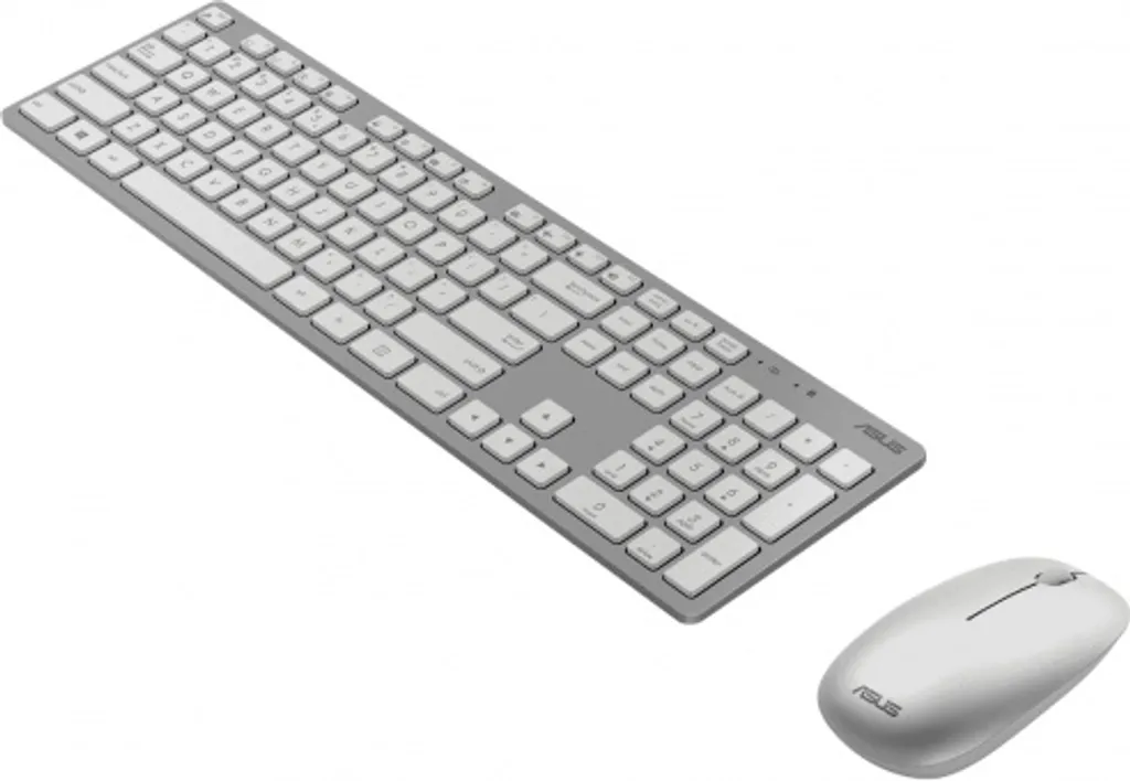 Asus W5000 Ensemble Clavier et Souris Sans Fil Blanc Layout USA QWERTY