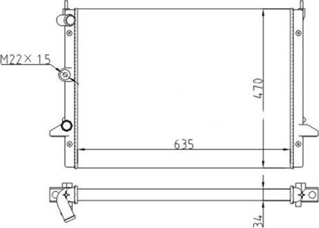 HART 605 920 Motorkühler OE 1022614 kompatibel mit Galaxy, Sharan