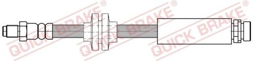 QUICK BRAKE 32.416 Bremsschlauch für FORD Focus II Schrägheck (DA, HCP, DP) Focus II Limousine (DB, FCH, DH) für MAZDA 5 (CR19) für VOLVO