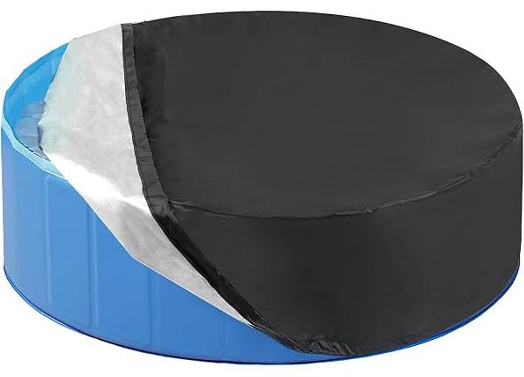 Poolabdeckung Rund für Hundepool, 122 x 30cm Wasserdicht Produktbild 