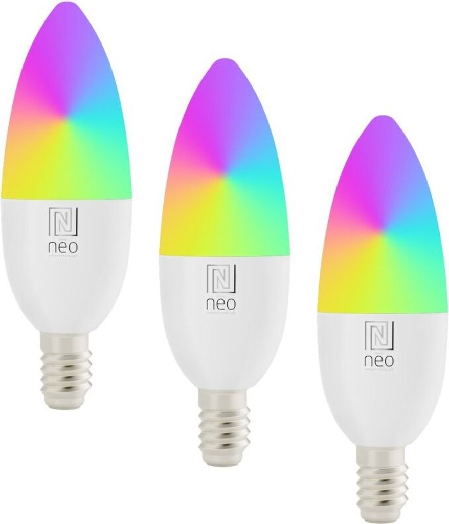 IMMAX NEO LITE SMART zestaw 3x żarówka LED E14 6W RGB+CCT, Zdjęcie produktu 
