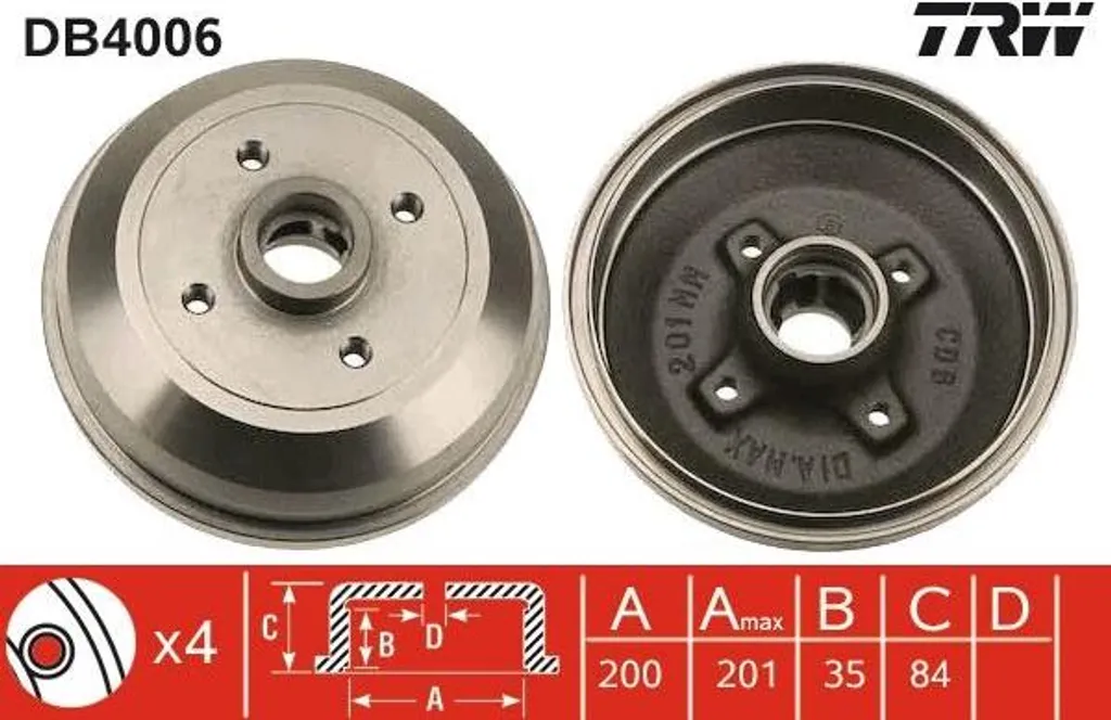 Tambour de frein TRW DB4006 : fini les bruits et vibrations sur Corsa