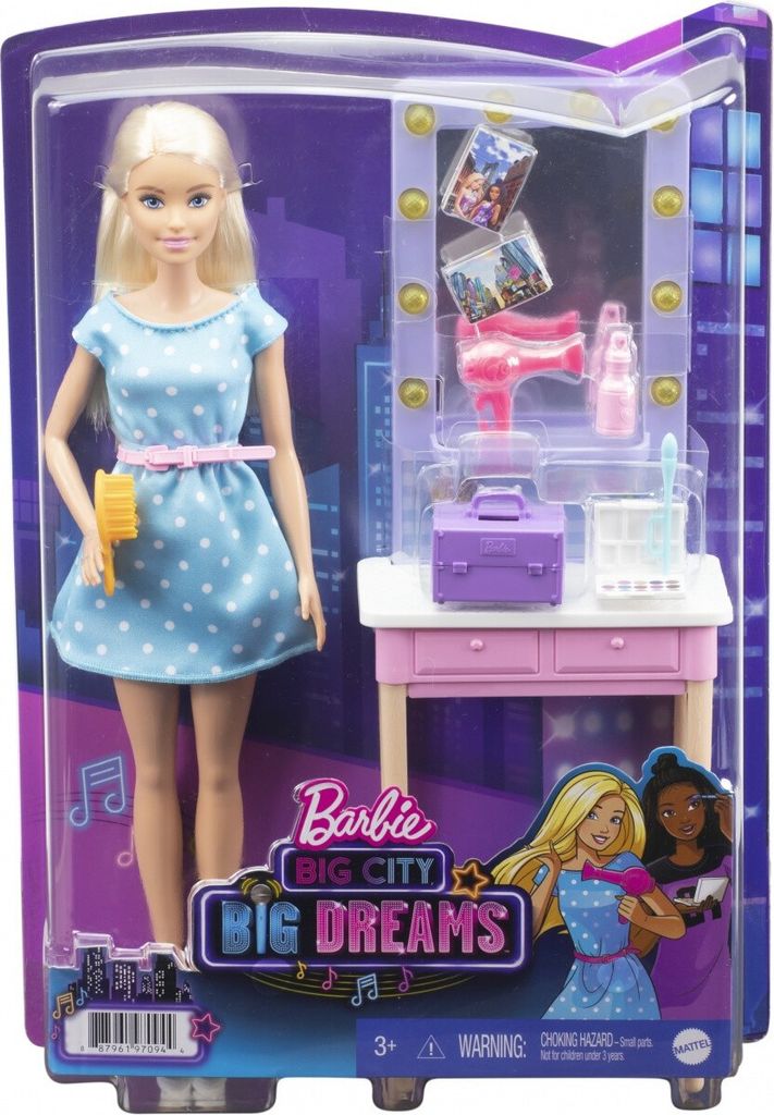 Barbie „Bühne frei für große Träume“ Malibu Schminktisch Produktbild 