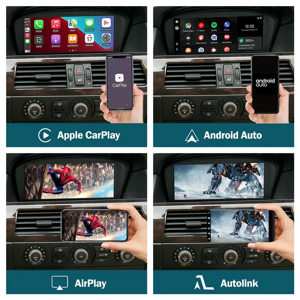 Module CarPlay Sans Fil Android Auto et AirPlay pour BMW CIC 2009-2012