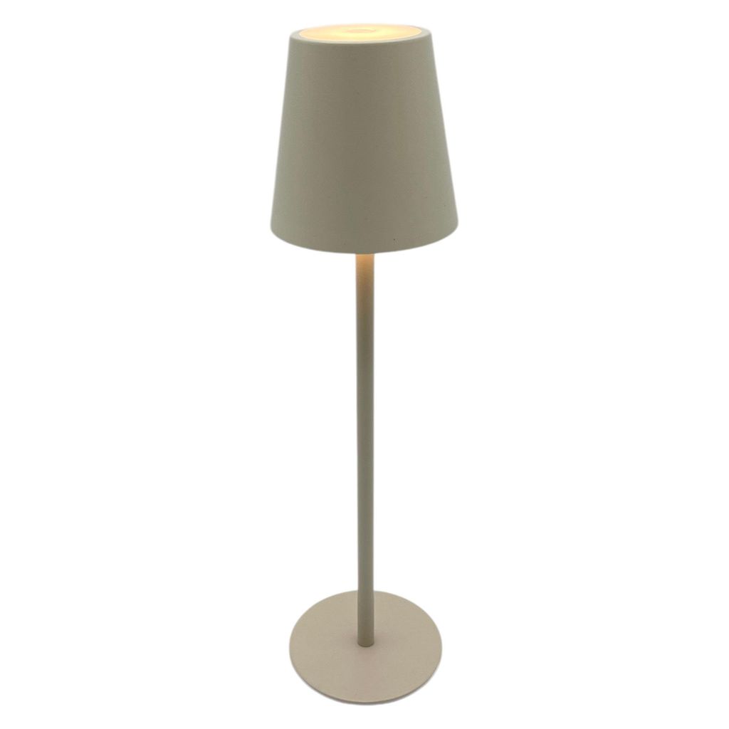 Coen Bakker USB Tischleuchte sand außen Touch Dimmer 34 LEDs 27,5cm