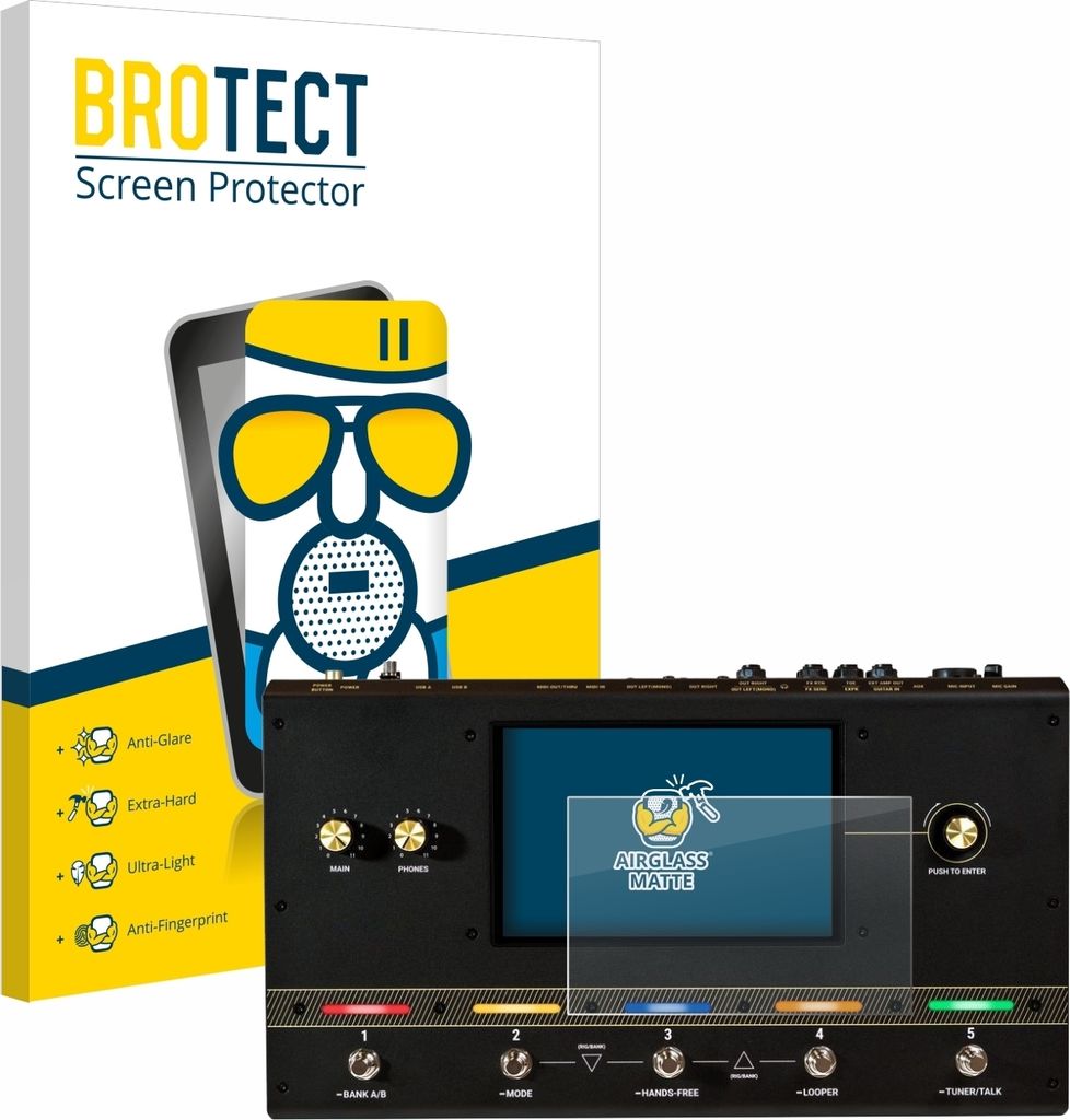 BROTECT Entspiegelungs Schutzglas für Headrush Core Schutzfolie Panzer Folie Glas Display Schutz matt