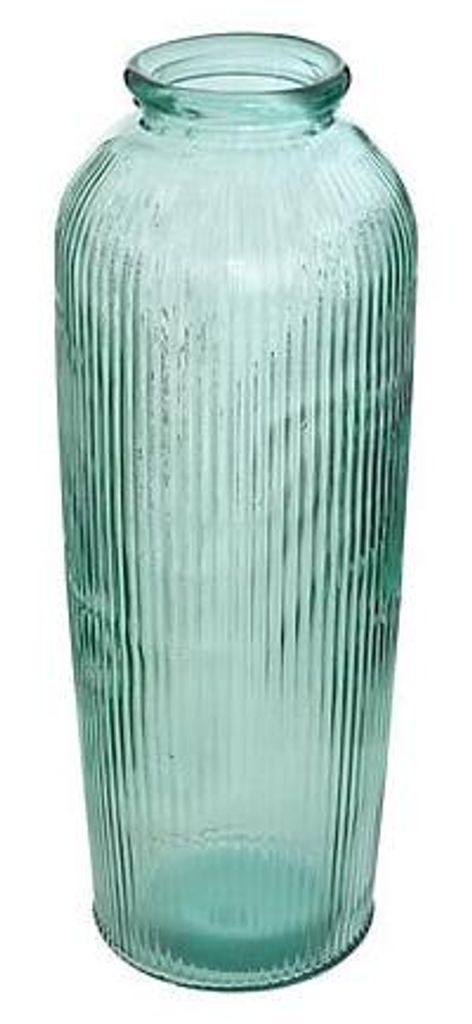 Vase aus Recyclingglas, Luz, Höhe 72 cm, grün