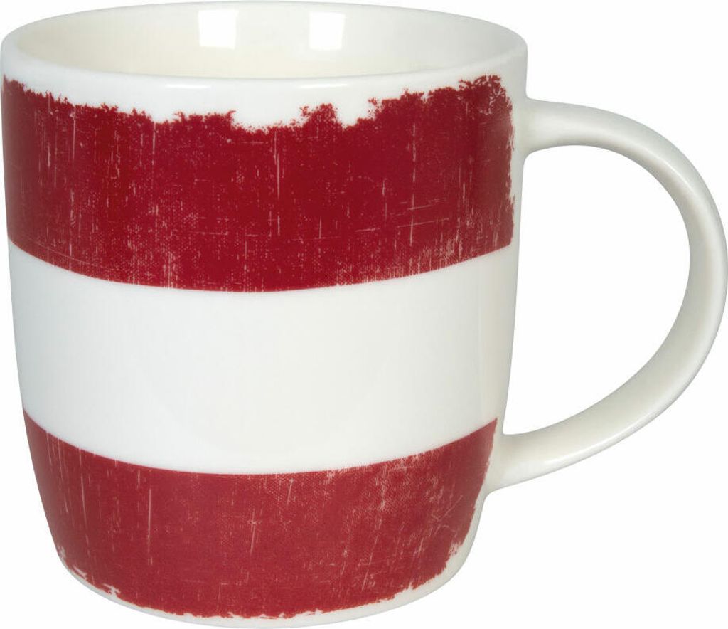 Könitz Becher Vintage Flag Österreich, Tasse, Kaffeebecher, New Bone China, Bunt, 350 ml, 11 7 275 2661