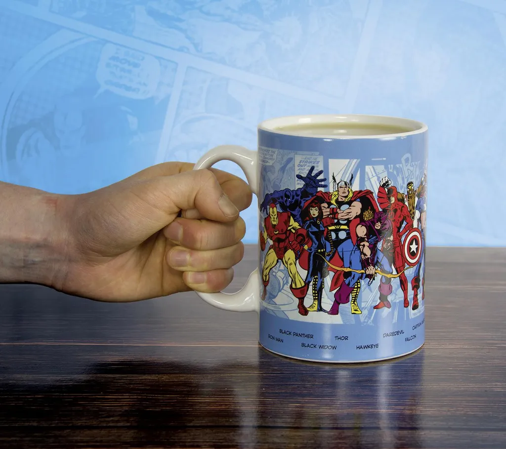 Tasse Marvel Comics Multicolore avec Imprimé Super-Héros Marvel de 33cl - 2