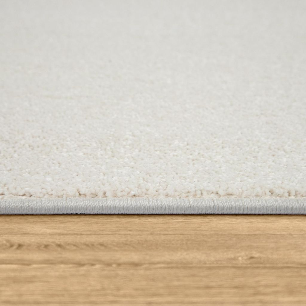 Teppich Wohnzimmer Einfarbig Schlicht Und Modern Kurzflor, Produktbild 