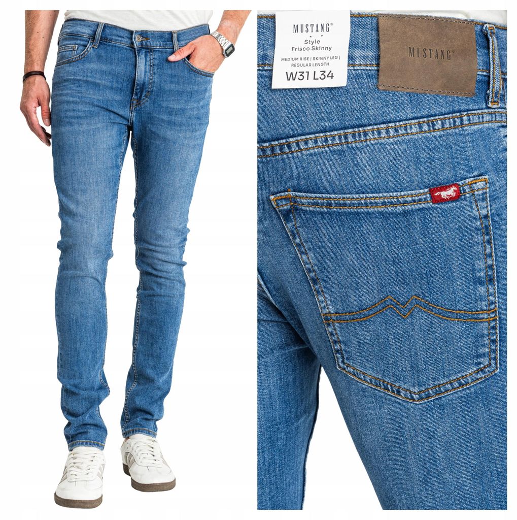 MUSTANG | Frisco Skinny | Herrenjeans, enge Passform, W33 L34